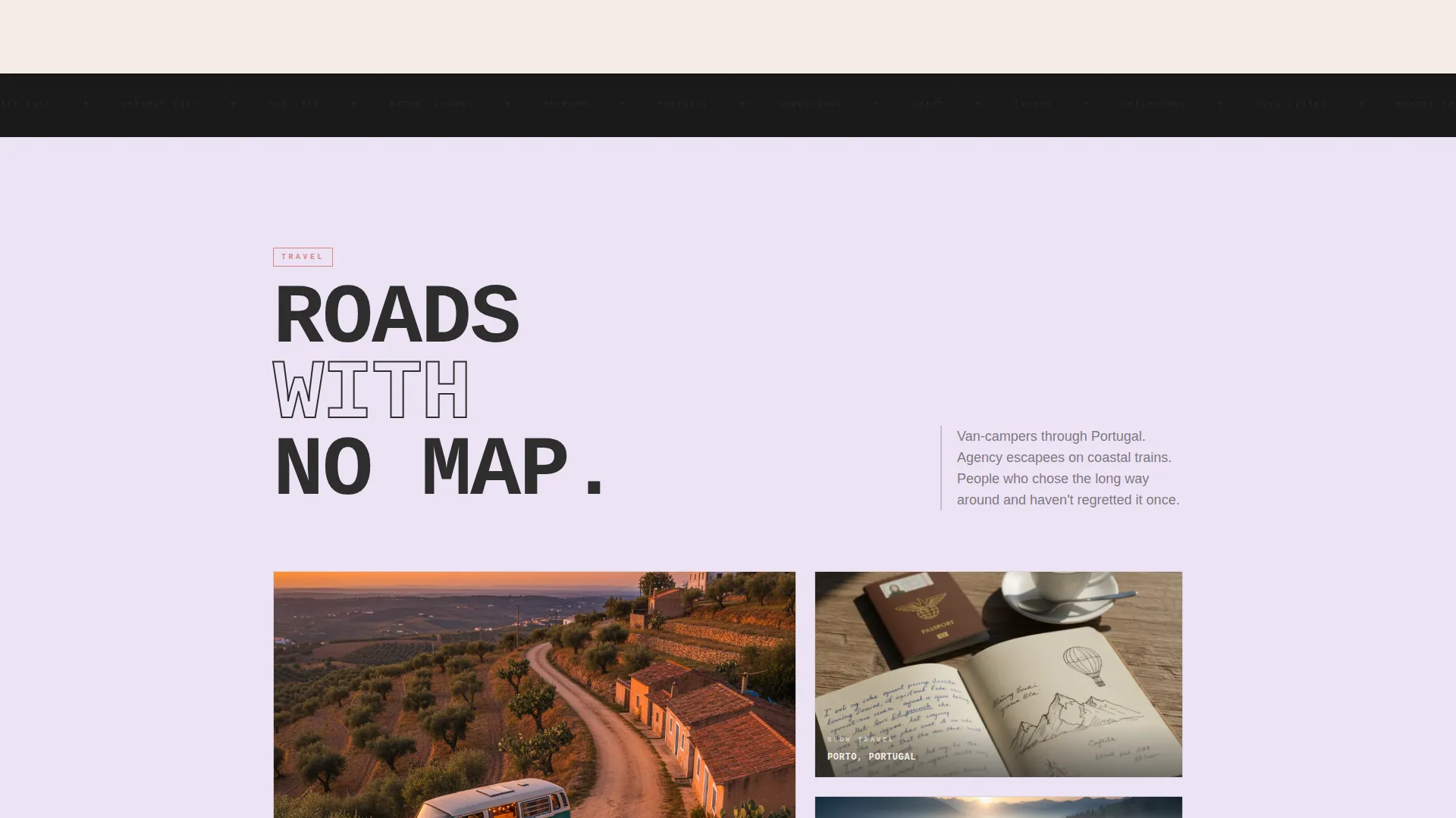 Bohemian Lifestyle Blog Landing Page Template