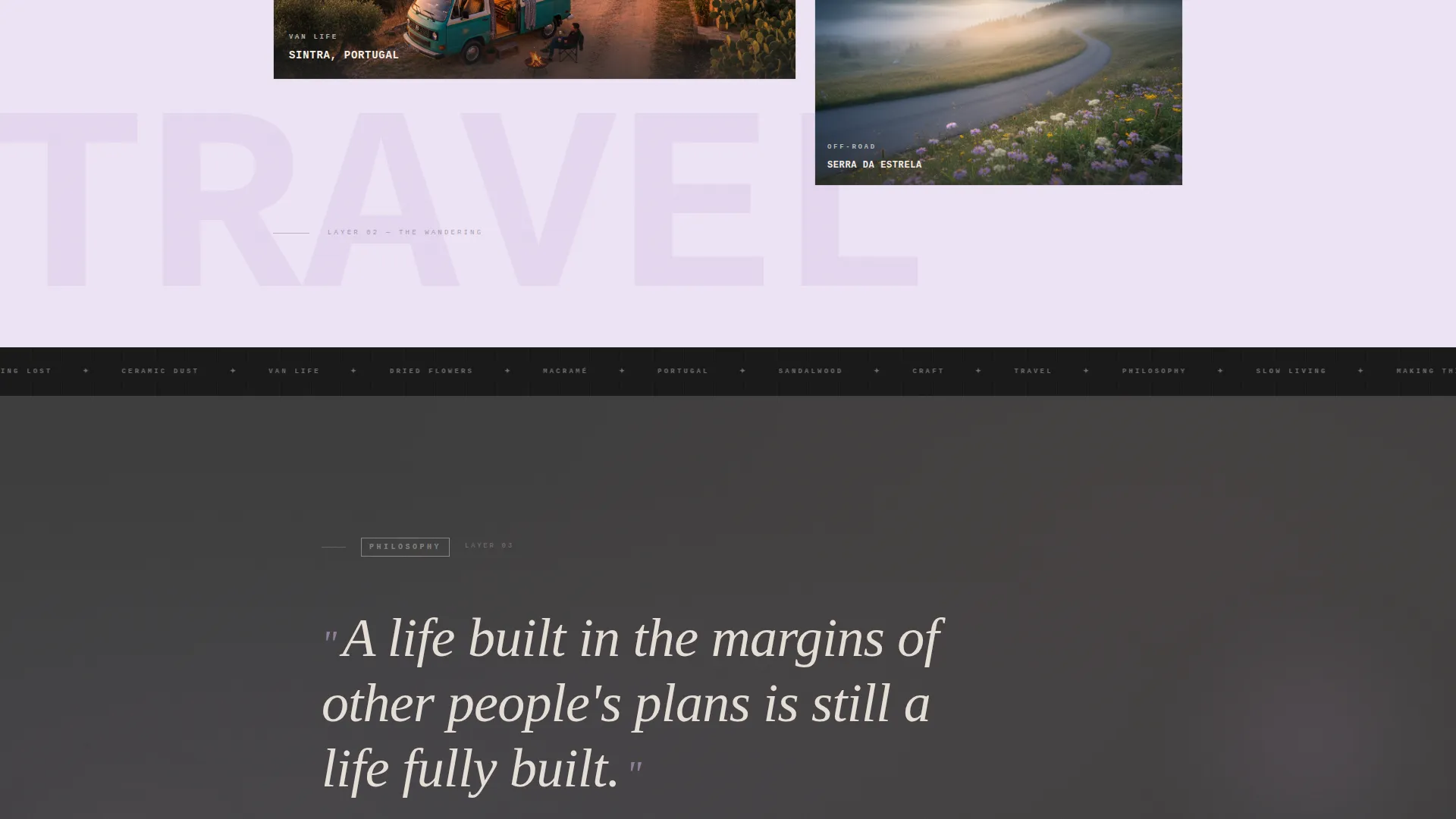 Bohemian Lifestyle Blog Landing Page Template