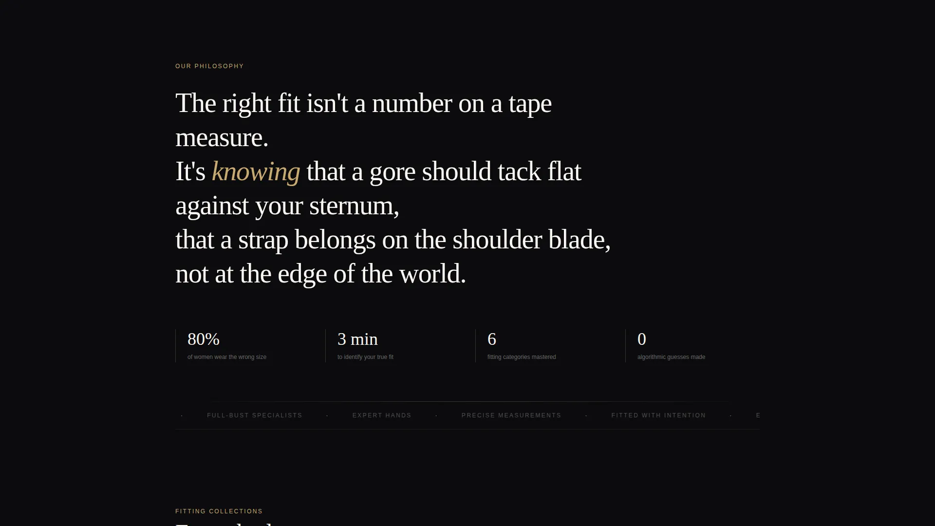 Luxe Bra Fitting Specialist Landing Page Template