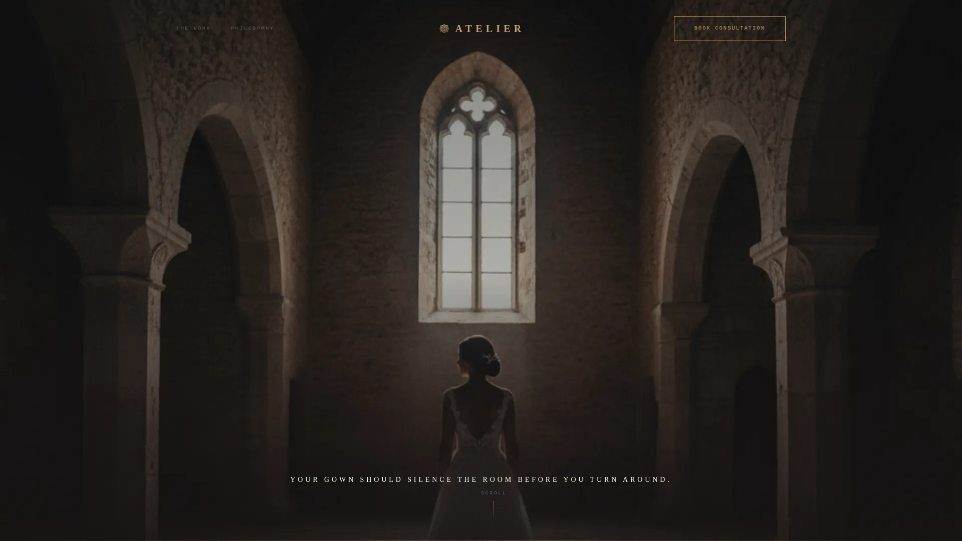 Luxe Bridal Landing Page Template for Couture Designers