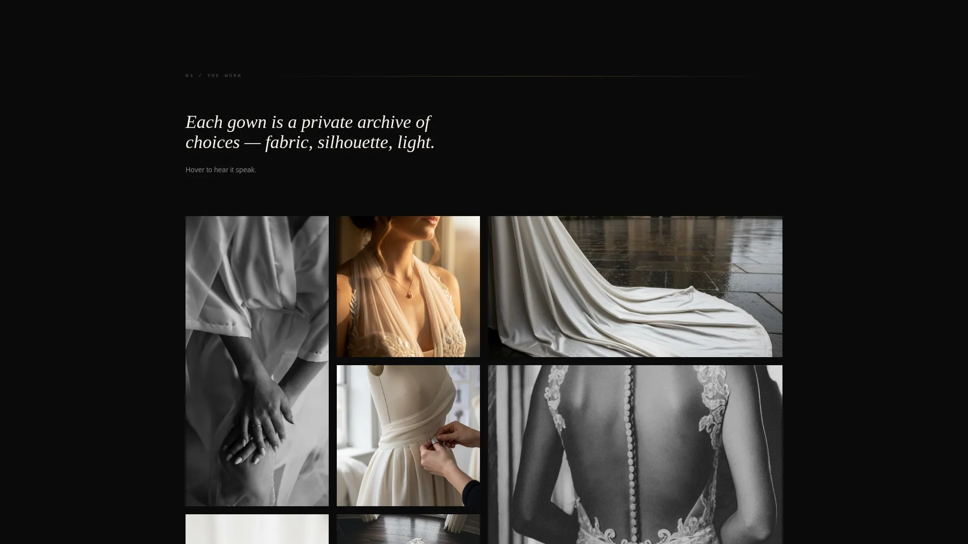 Luxe Bridal Landing Page Template for Couture Designers