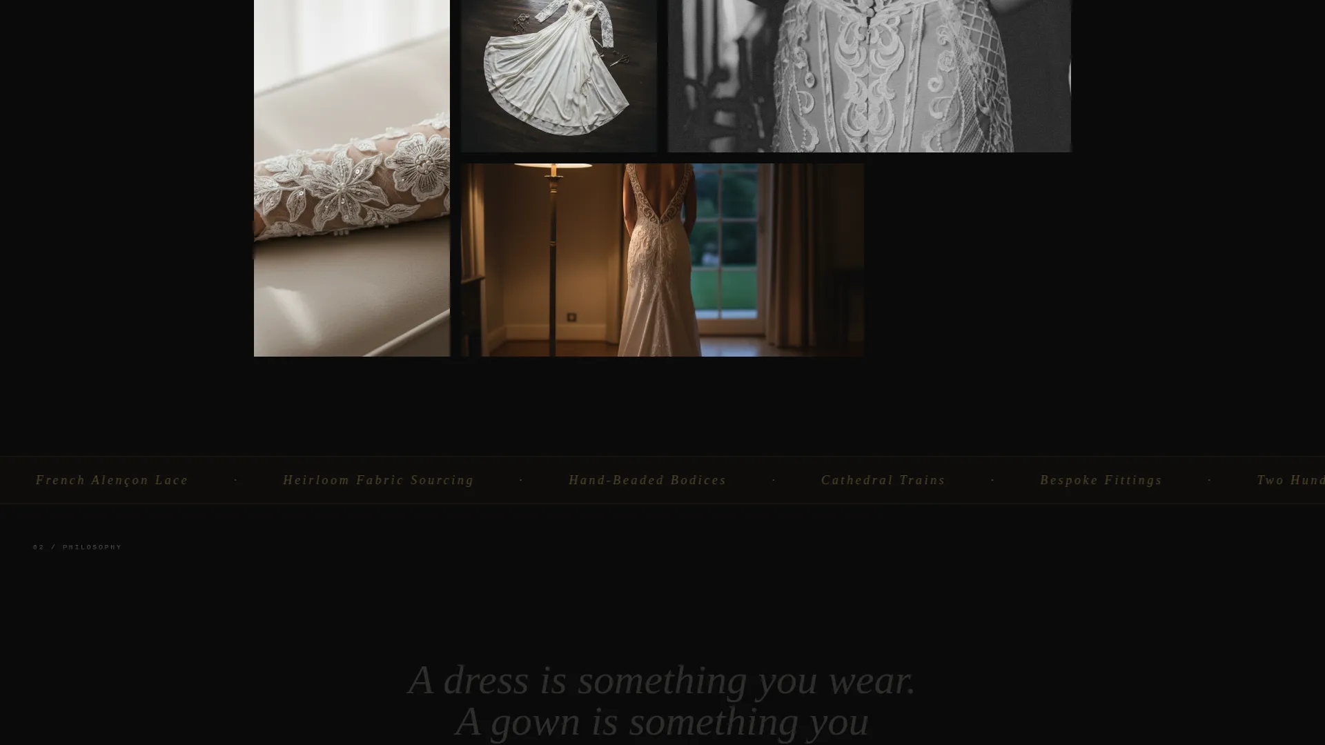 Luxe Bridal Landing Page Template for Couture Designers