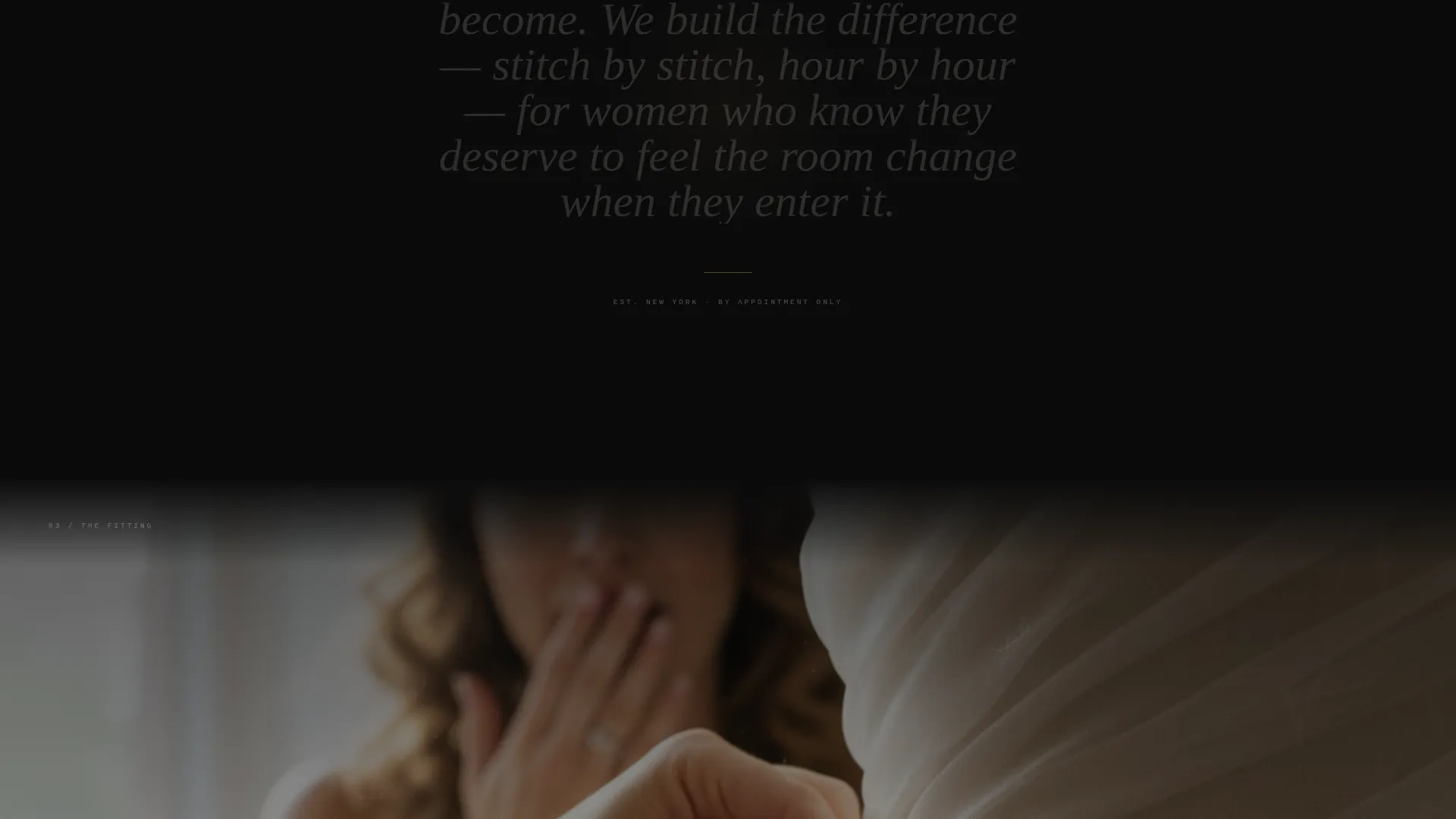 Luxe Bridal Landing Page Template for Couture Designers