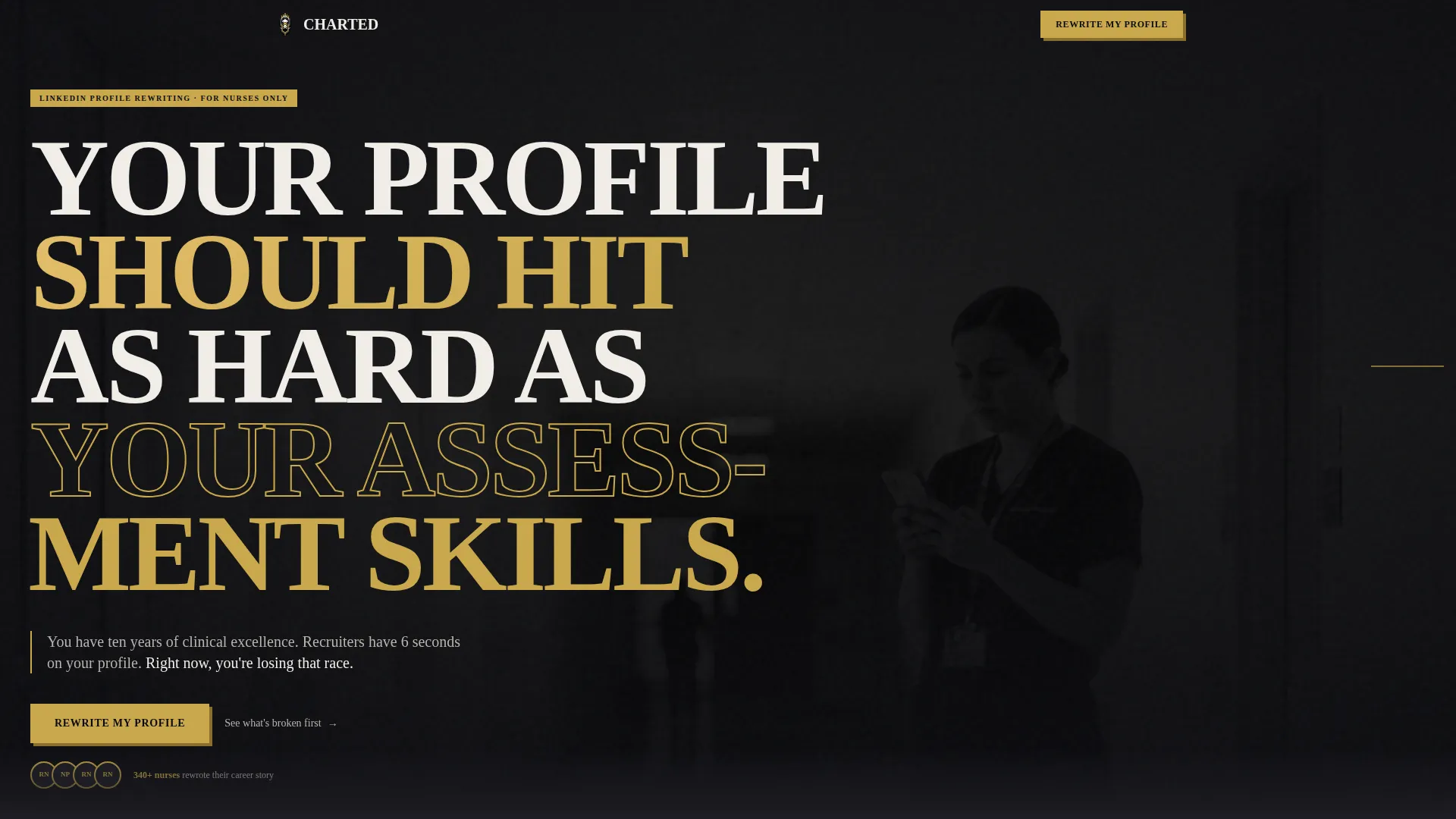 Nurse Profile Professional Website Template