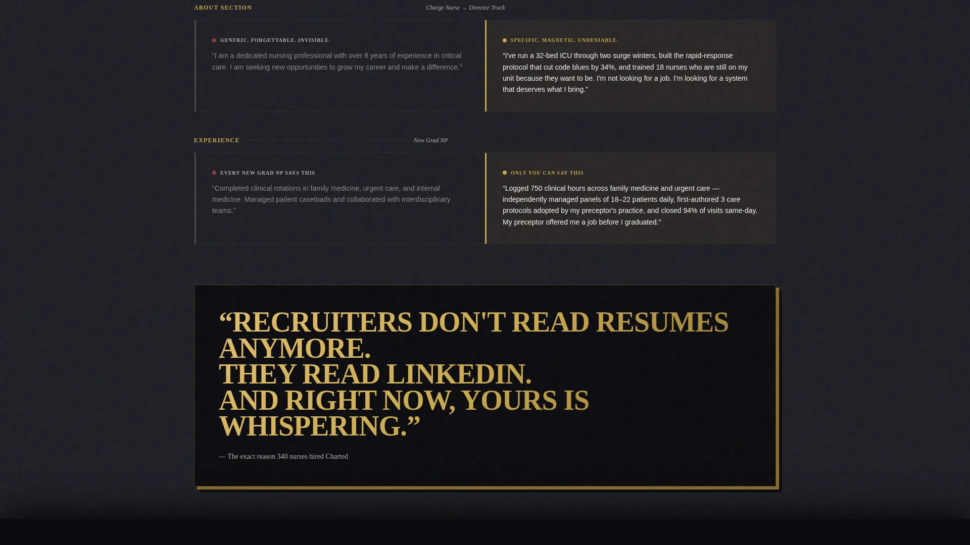 Nurse Profile Professional Website Template