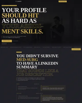 Nurse Profile Professional Website Template