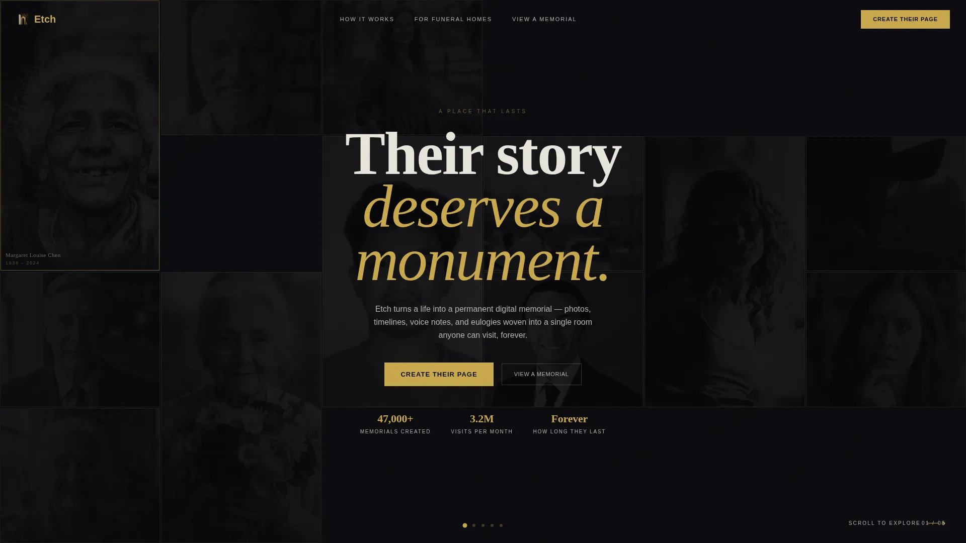 Memorial & Tribute Page Professional Website Template