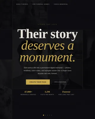 Memorial & Tribute Page Professional Website Template