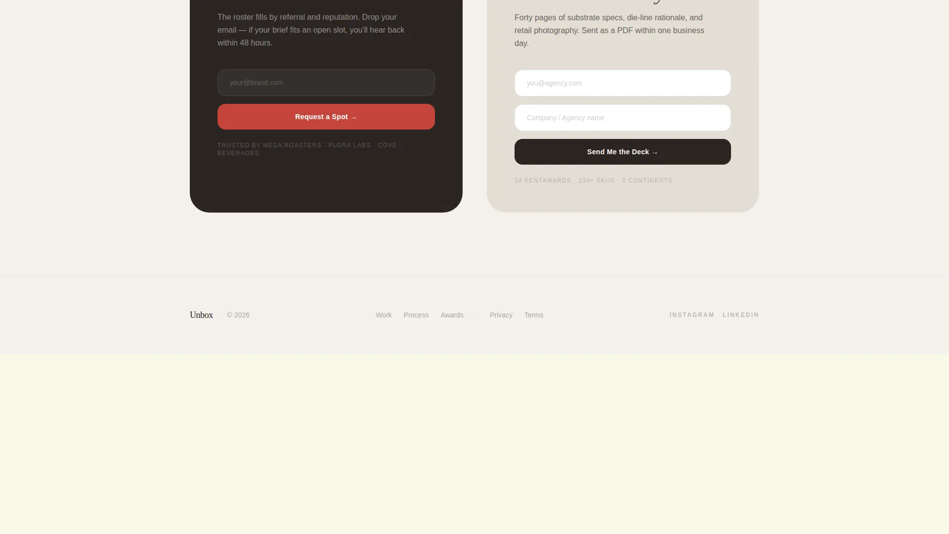 3D & Product Design Portfolio Pricing Website Template