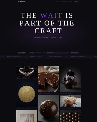 Chef & Culinary Portfolio Pre-Launch Website Template