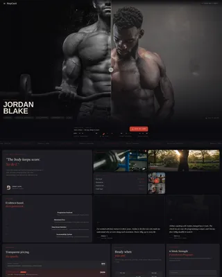 Personal Trainer Profile Professional Website Template