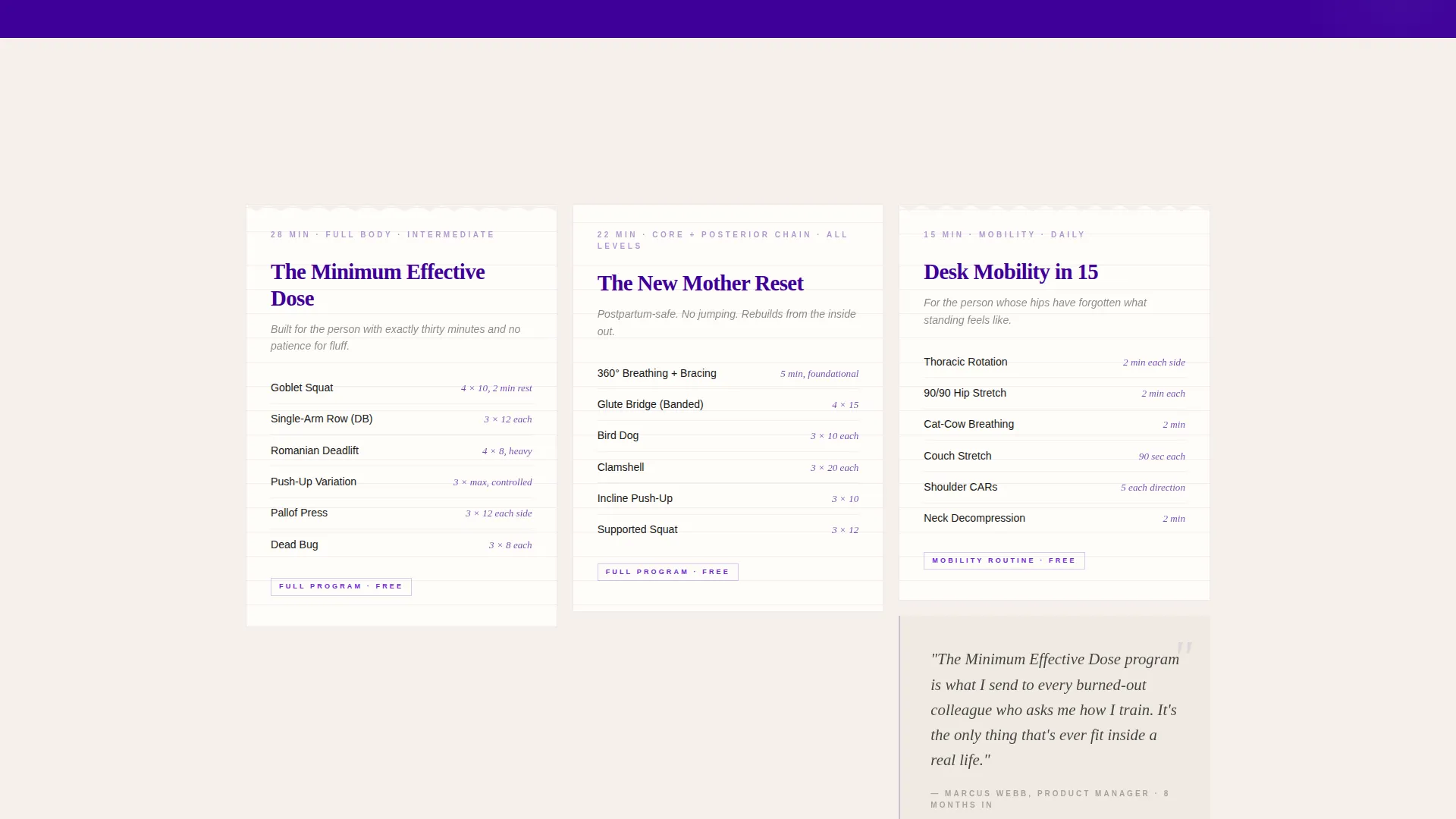 Personal Trainer Profile Specialist Professional Website Template