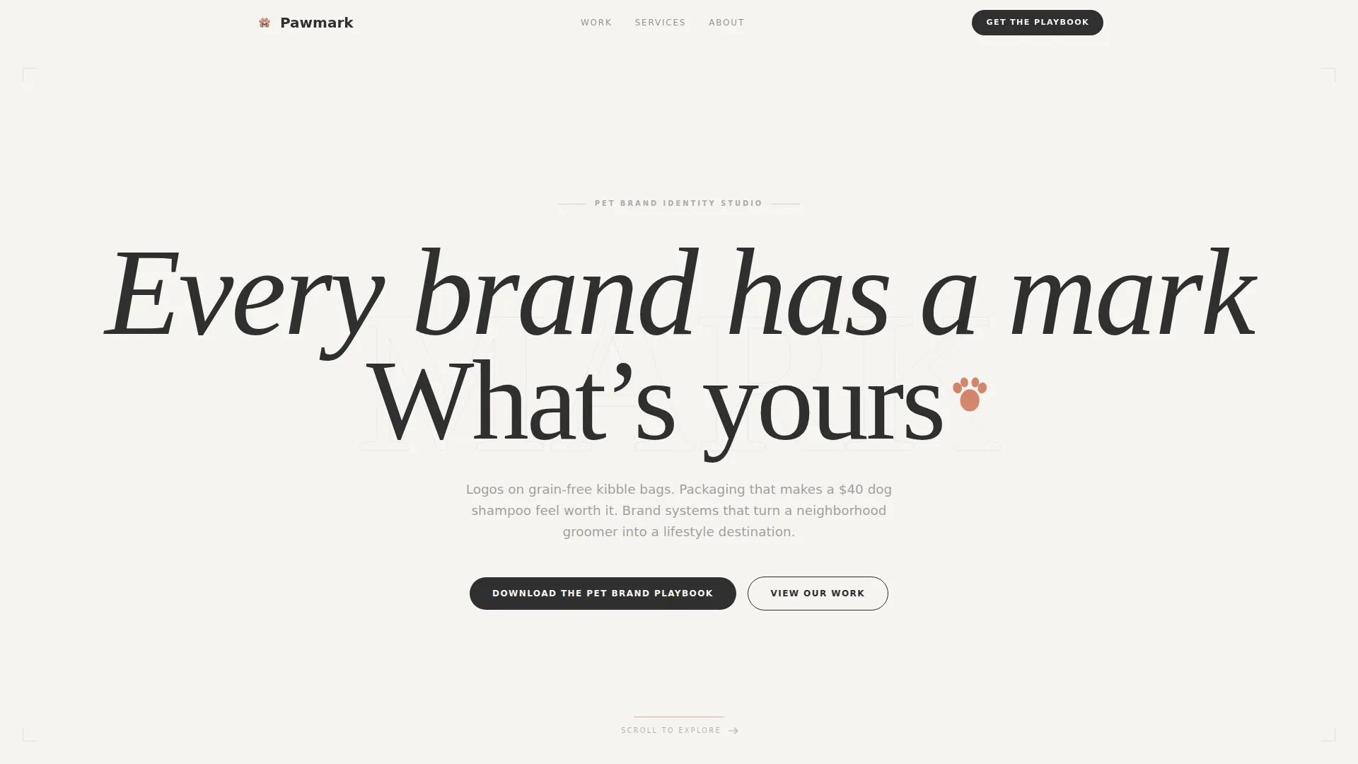 Pet Care Marketing & Agency Portfolio Website Template