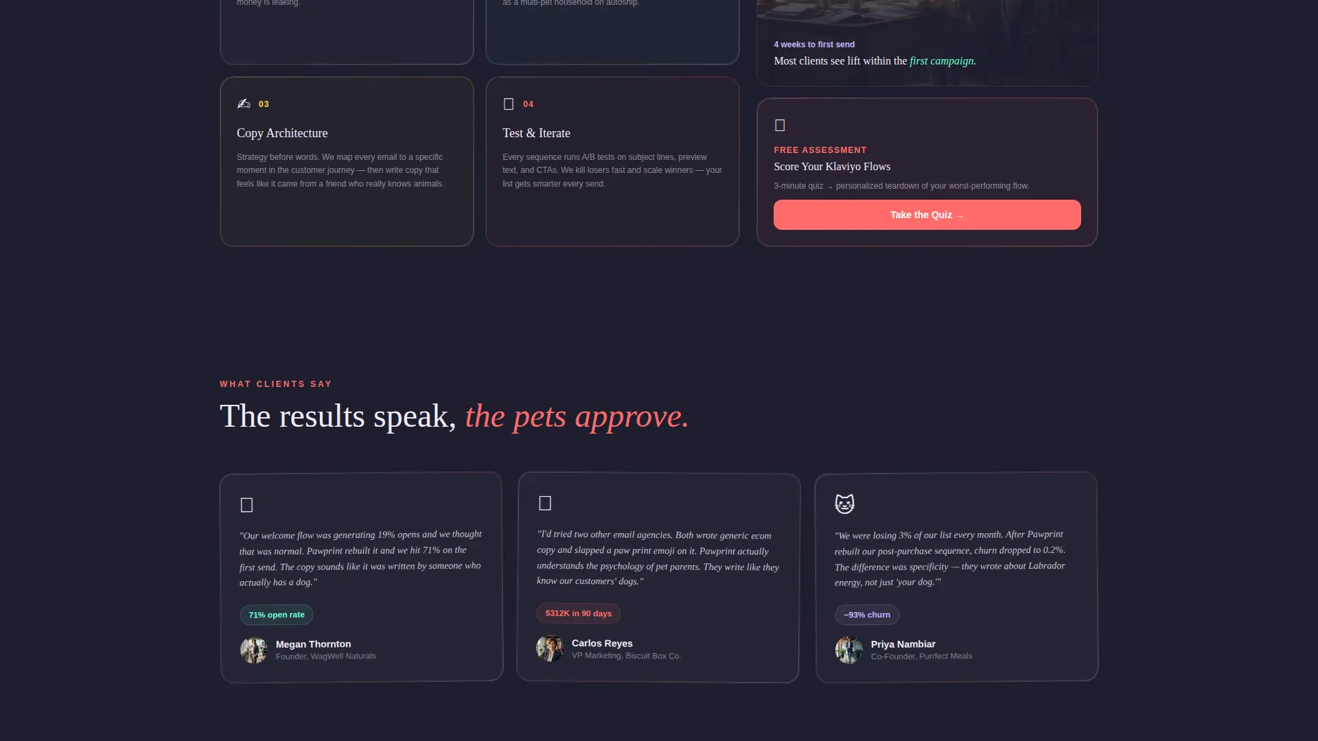 Pet Care Marketing & Agency Reviews Website Template