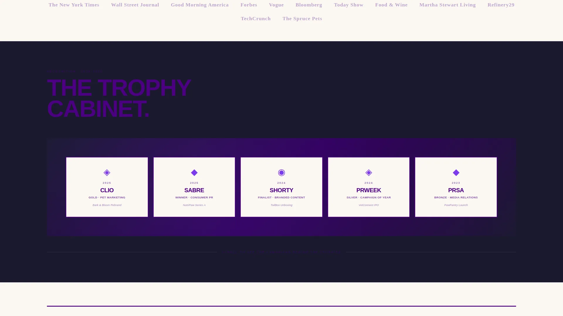 Pet Care Marketing & Agency Specialist Portfolio Website Template