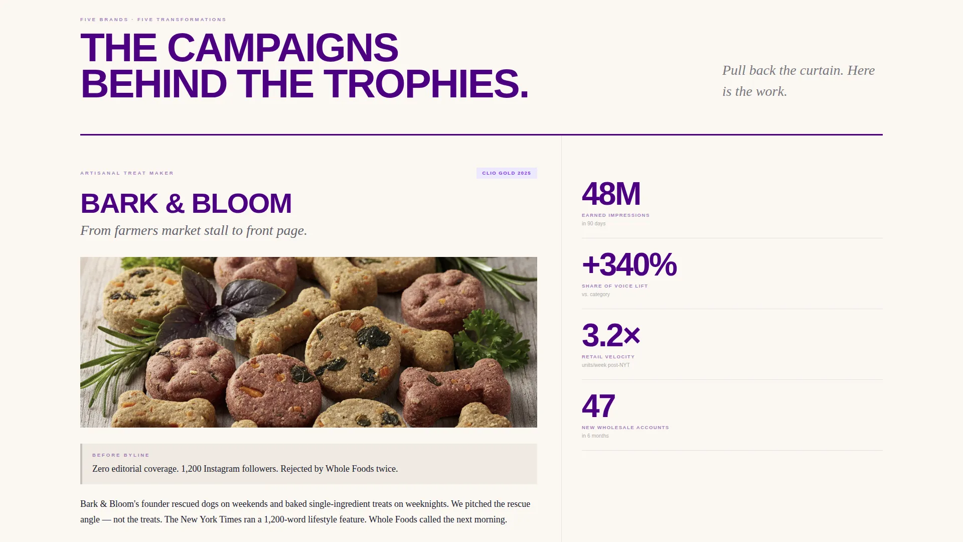 Pet Care Marketing & Agency Specialist Portfolio Website Template