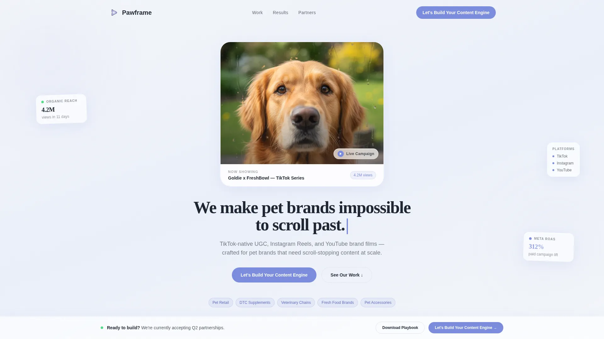 Pet Care Marketing & Agency Complete Portfolio Website Template