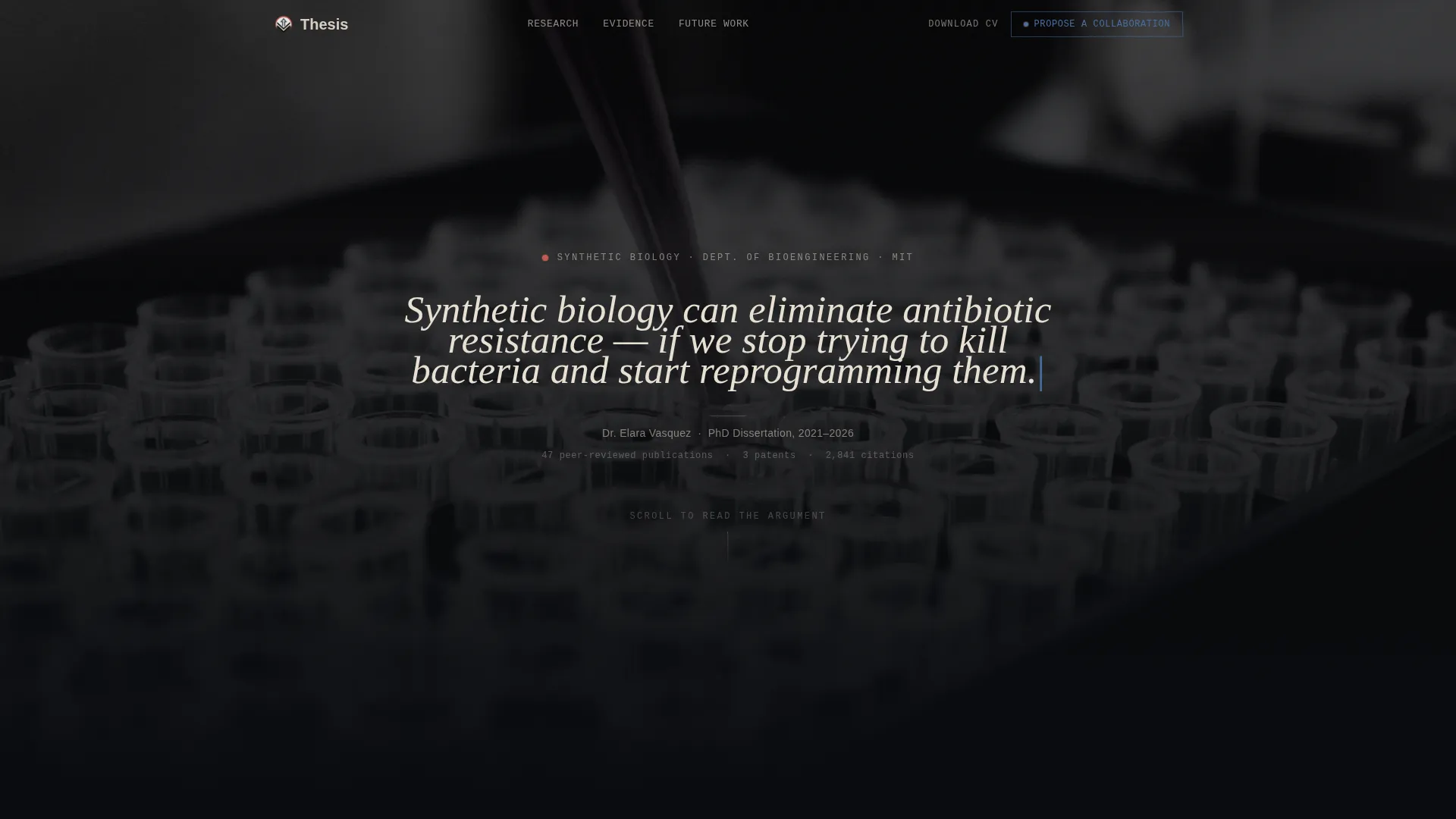 Academic & Research Profile Reviews Website Template
