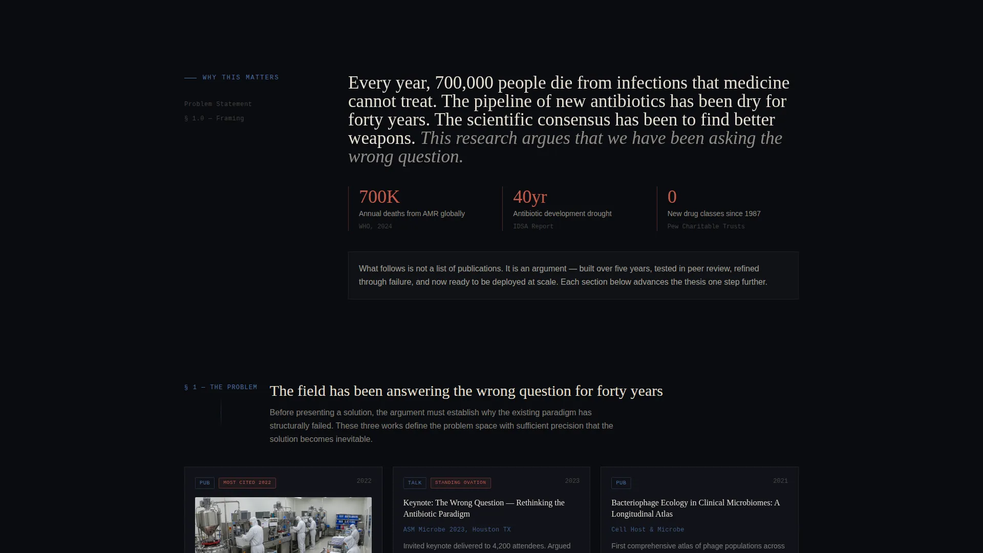 Academic & Research Profile Reviews Website Template