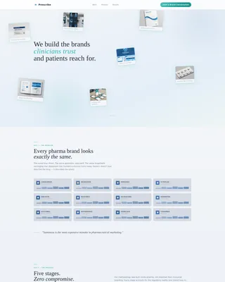 Pharmaceutical Marketing & Agency Specialist Portfolio Website Template