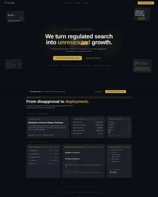 Pharmaceutical Marketing & Agency Advanced Portfolio Website Template