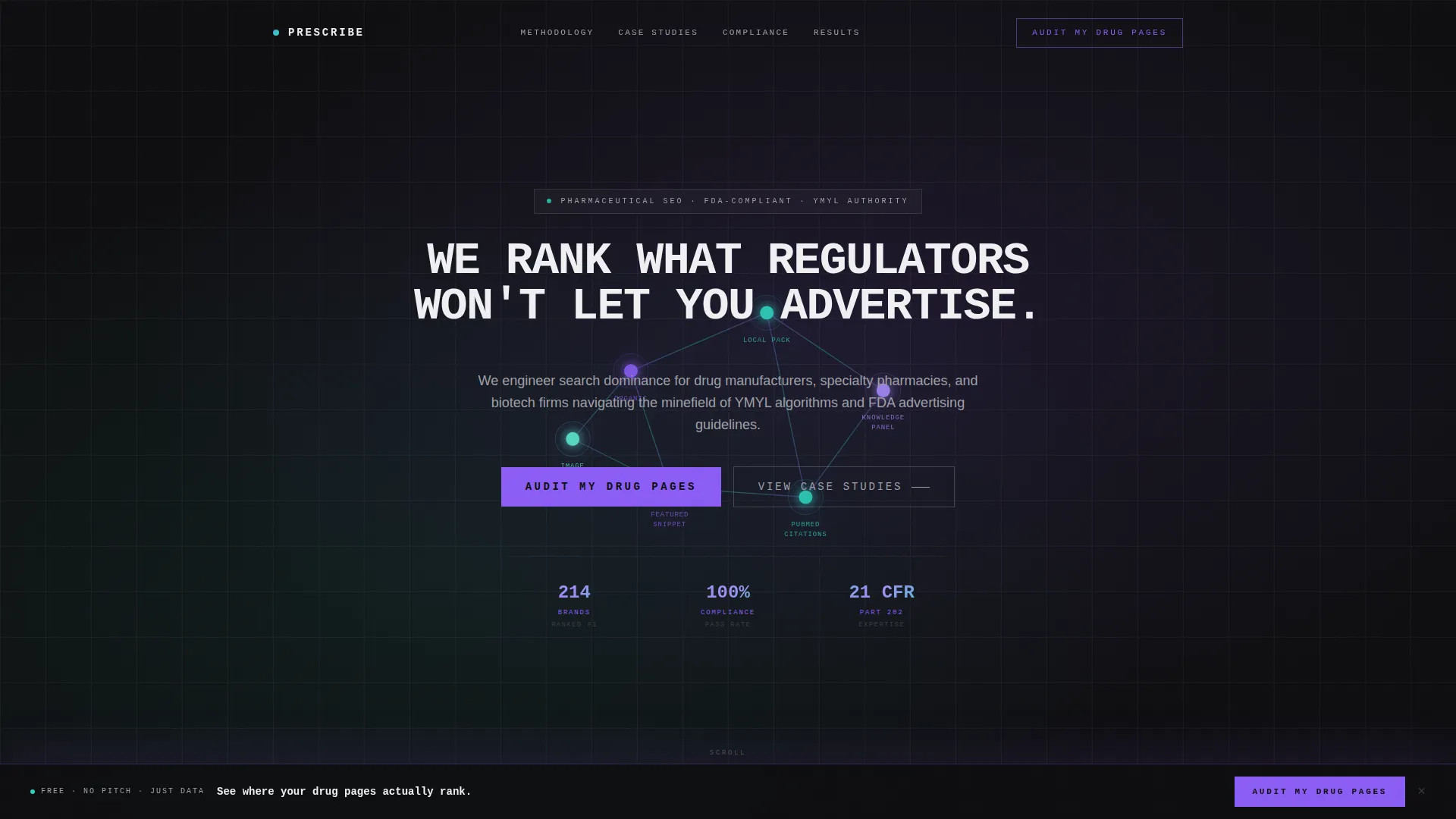 Pharmaceutical Marketing & Agency Portfolio Website Template
