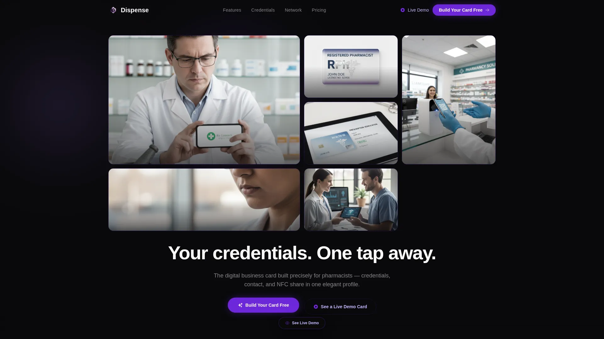 Pharmacist Profile Professional Website Template