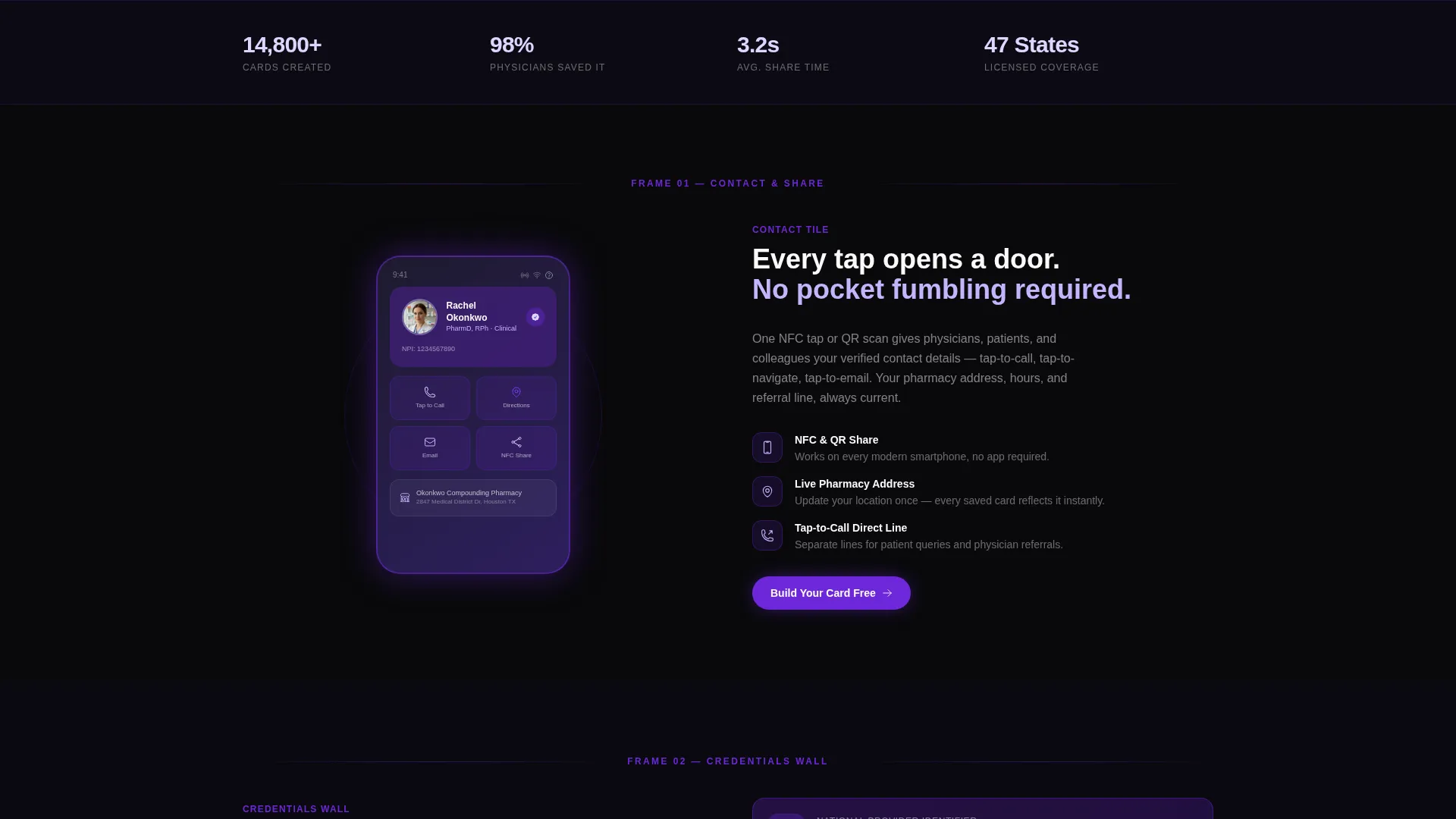Pharmacist Profile Professional Website Template