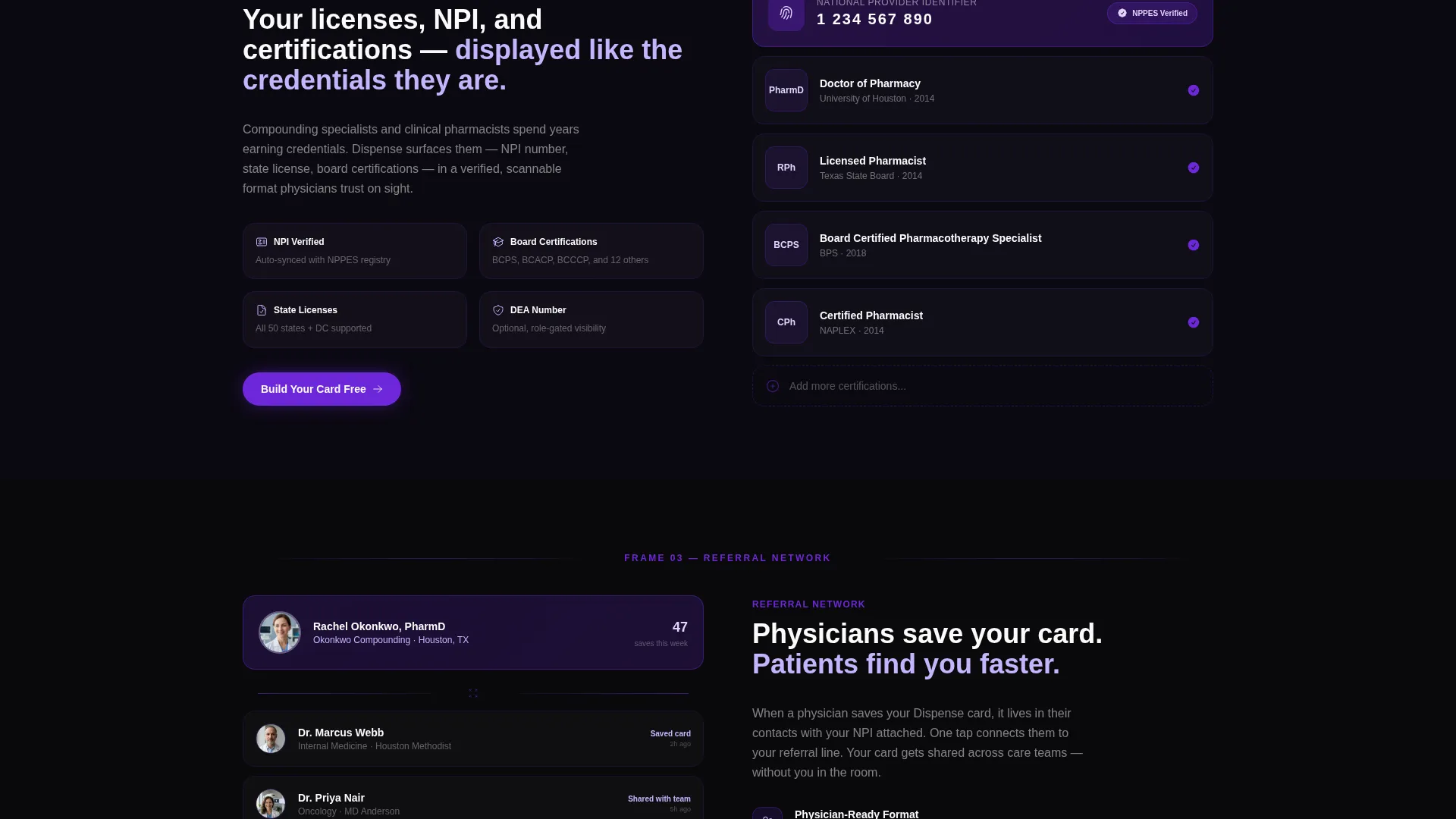 Pharmacist Profile Professional Website Template