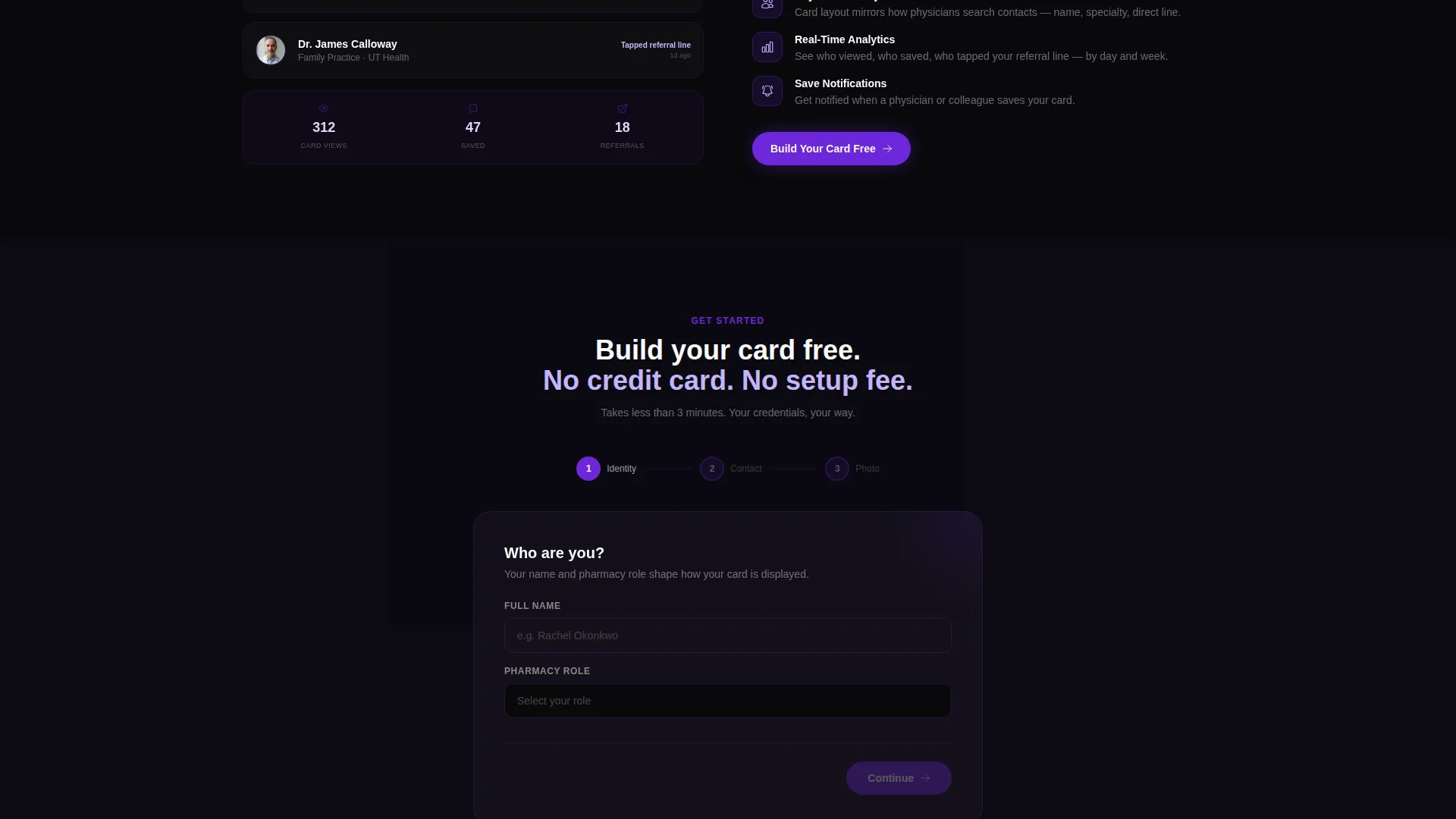 Pharmacist Profile Professional Website Template