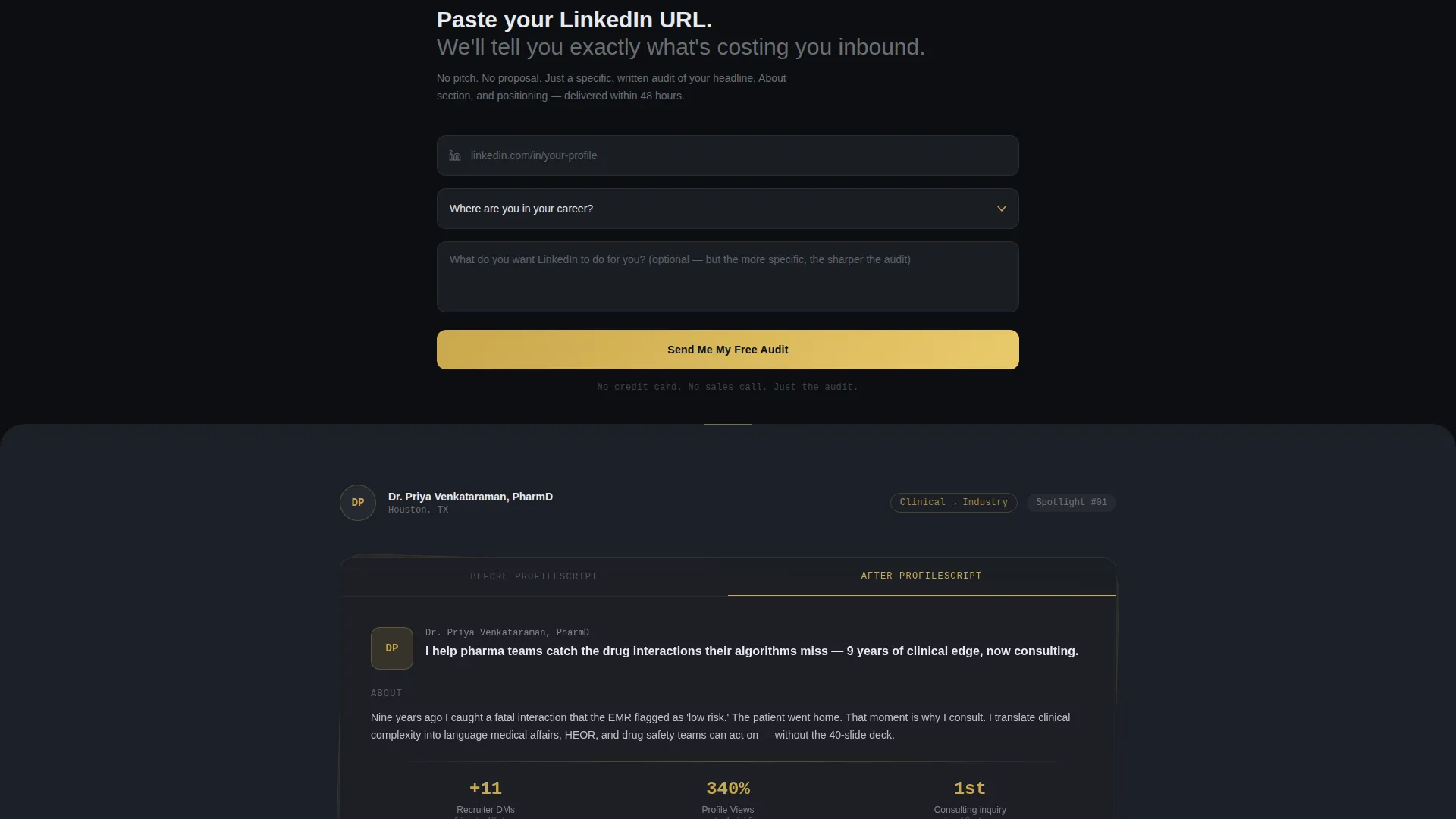 Pharmacist Profile Careers Website Template