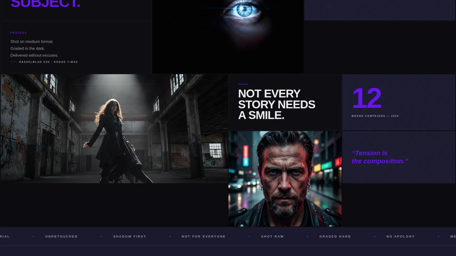 Photographer Portfolio Specialist Portfolio Website Template
