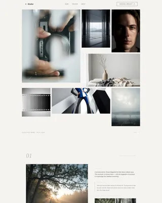 Photographer Portfolio Booking Website Template
