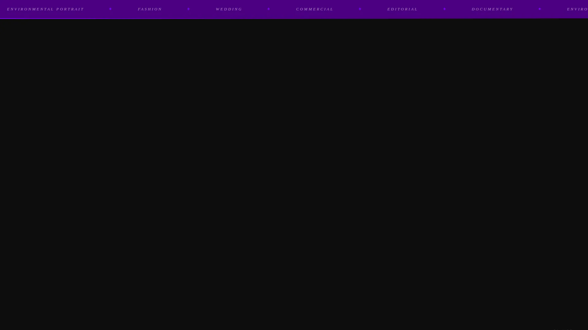 Photographer Portfolio Specialist Booking Website Template