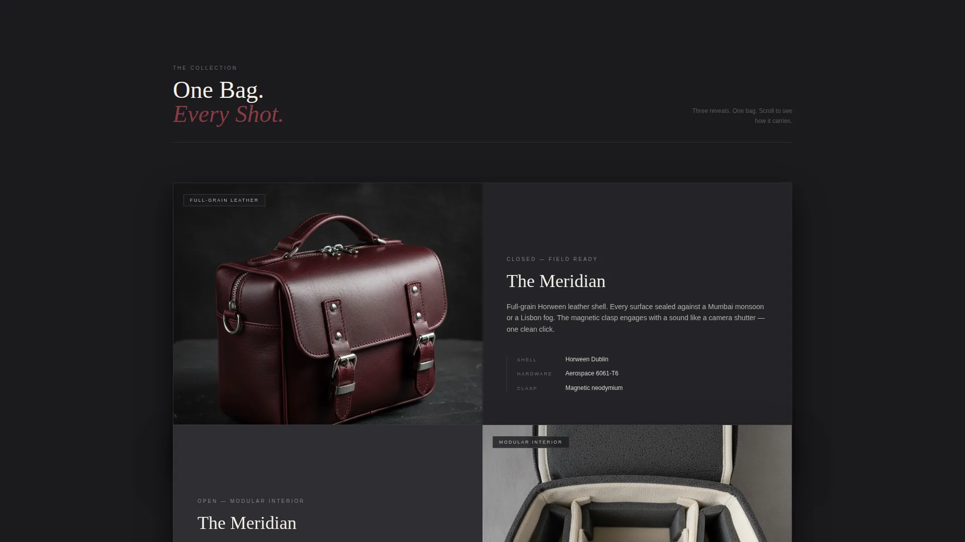 Bag & Luggage Brand Professional Website Template