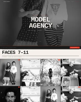 Inkandpaper Modelingagency Landing Page Template