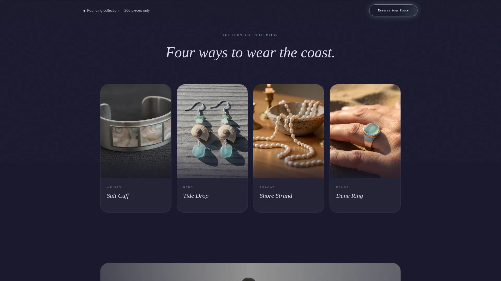 Coastal Grandmother Accessories Waitlist Landing Page