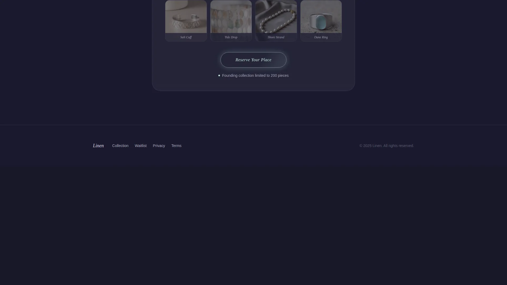 Coastal Grandmother Accessories Waitlist Landing Page