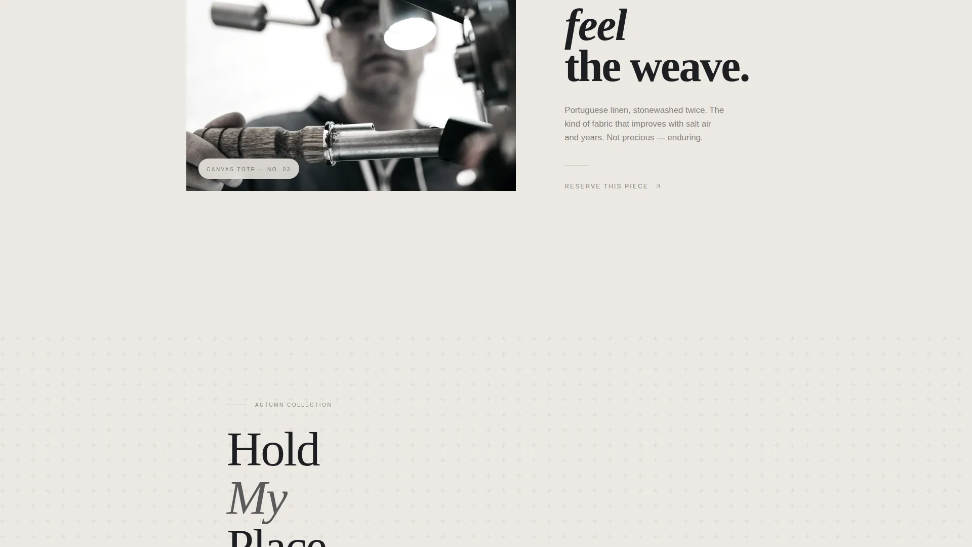 Cinematic Coastal Landing Page Template for Fashion Brands