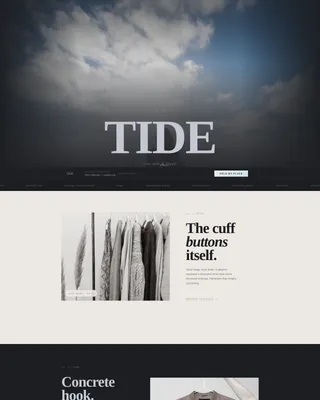 Cinematic Coastal Landing Page Template for Fashion Brands