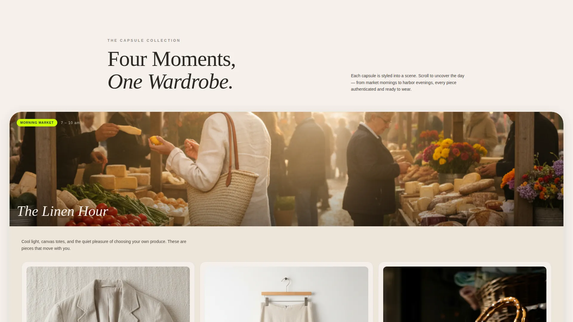 Elegant Resale Landing Page Template for Pre-Loved Fashion