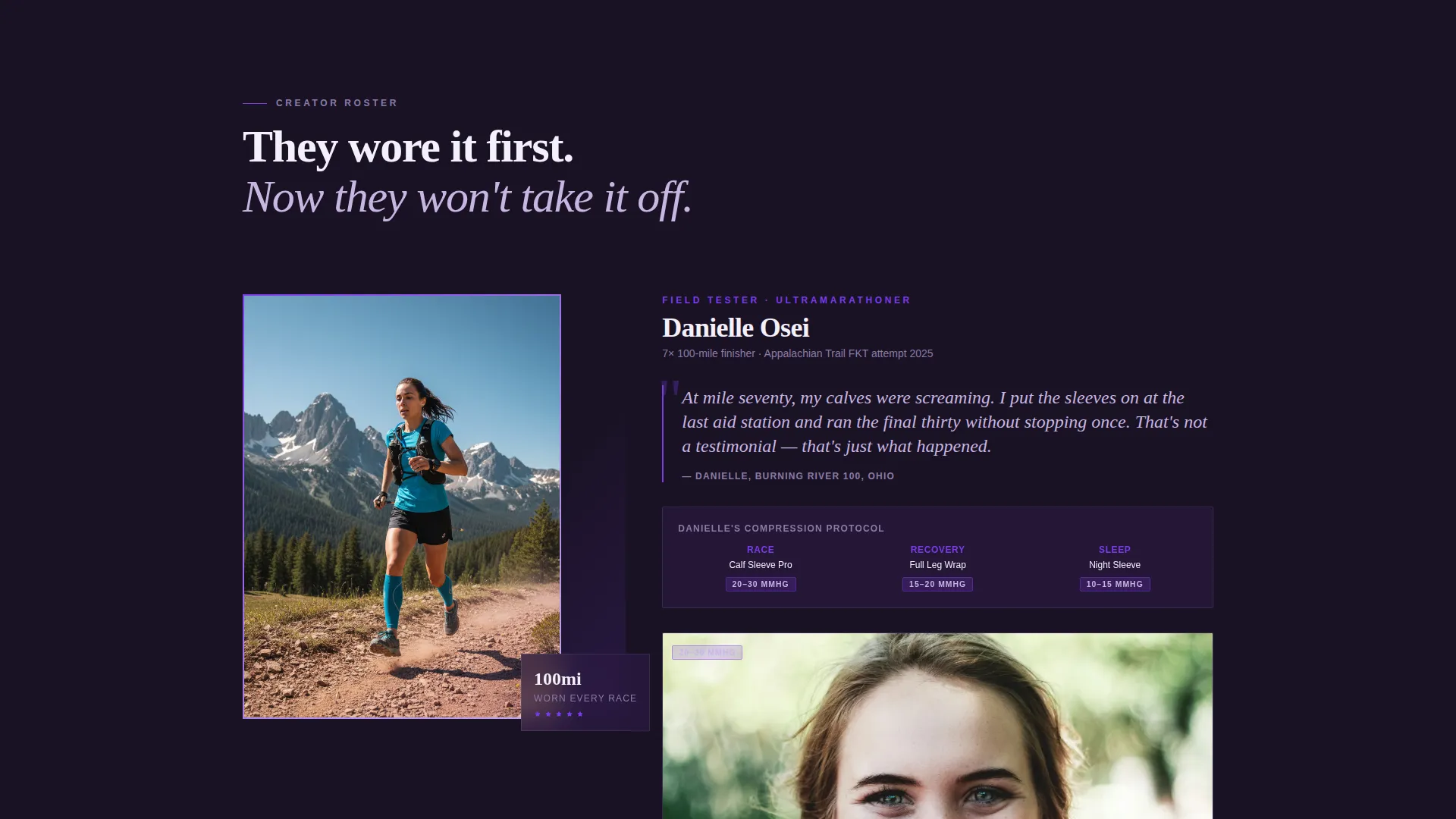 Compression & Recovery Wear Landing Page Template