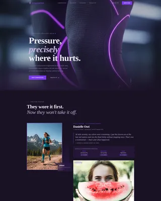 Compression & Recovery Wear Landing Page Template
