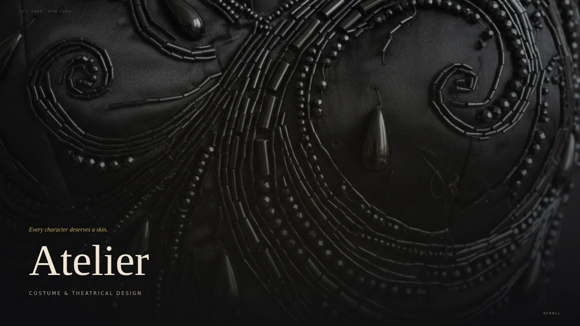 & Theater Designer Landing Page Template