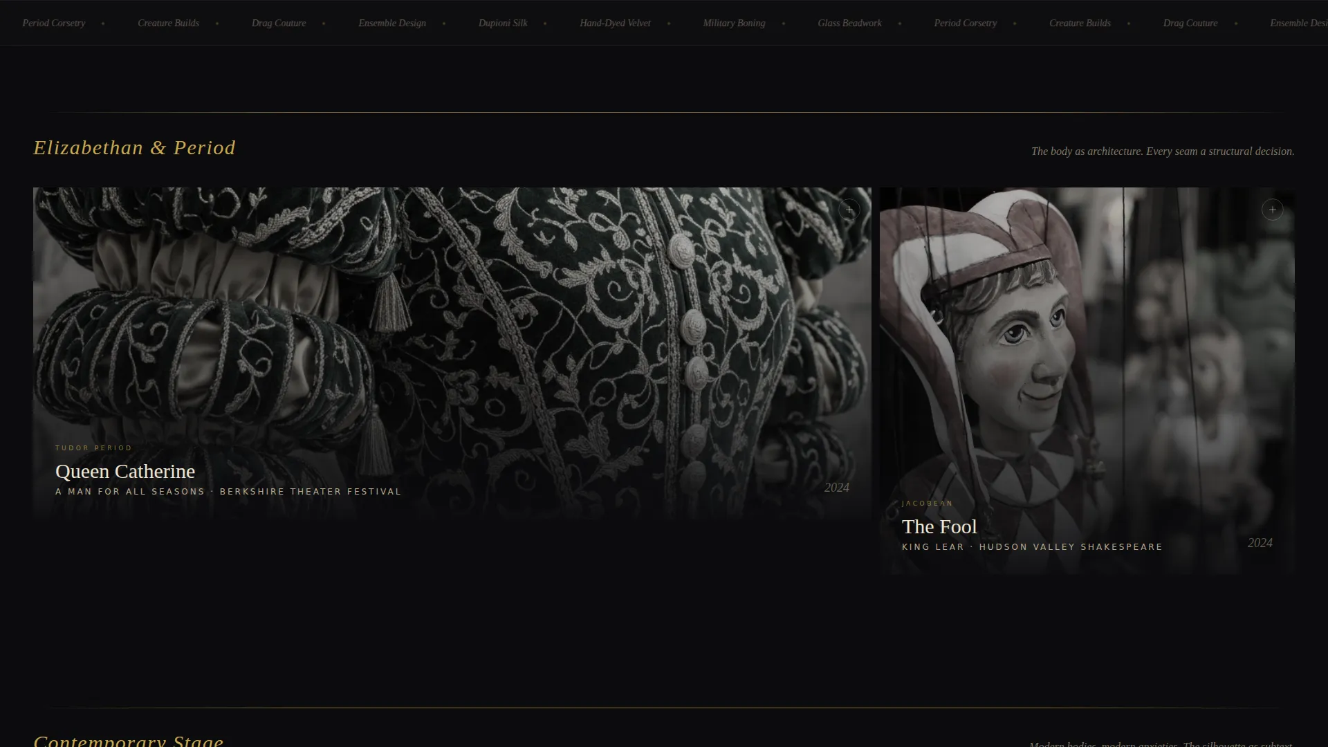 & Theater Designer Landing Page Template