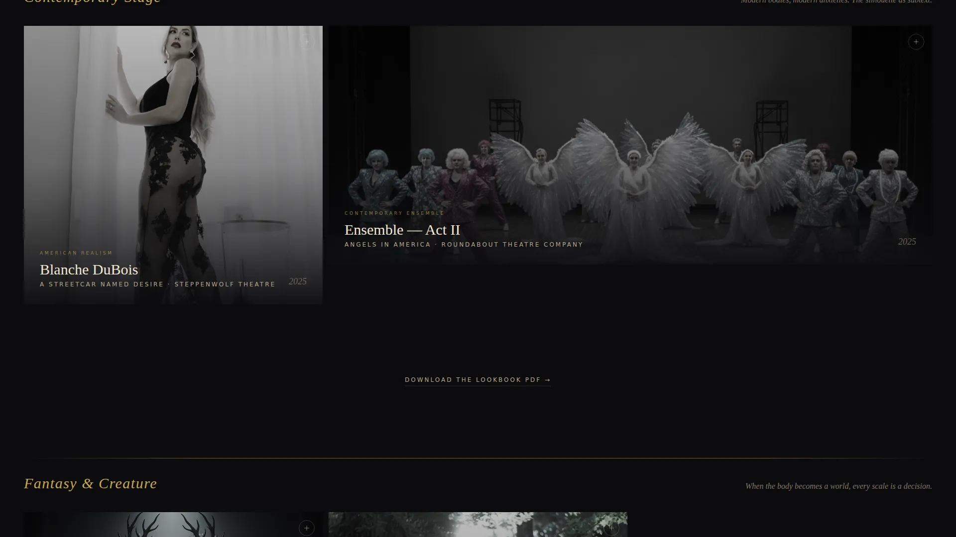 & Theater Designer Landing Page Template