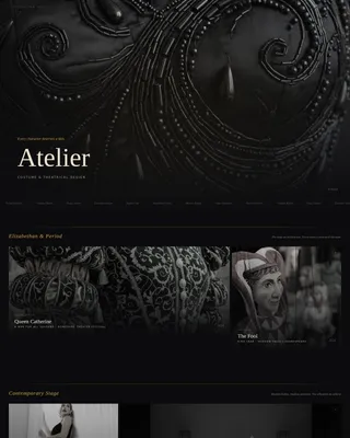 & Theater Designer Landing Page Template