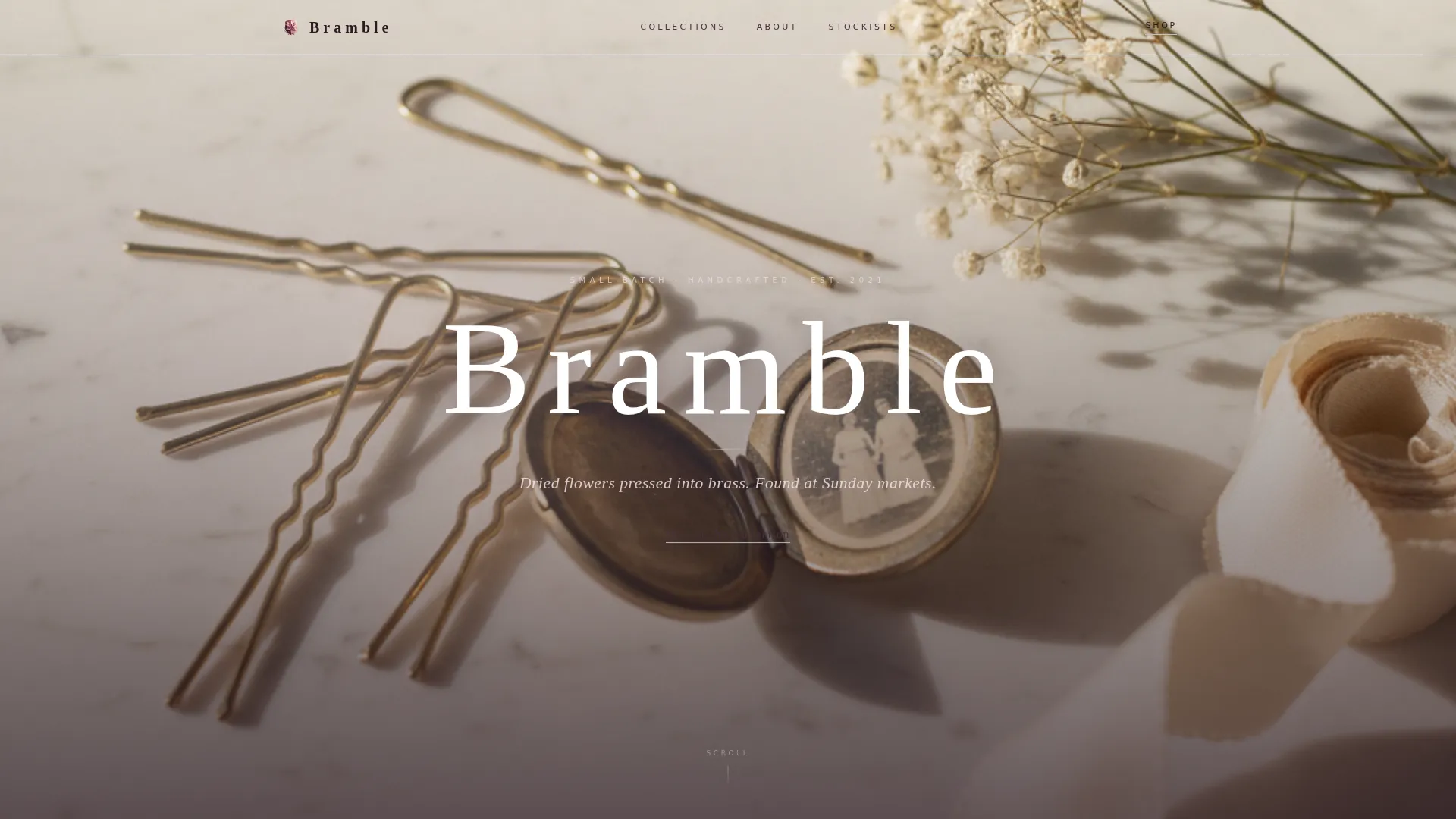 Charming Cottage Core Landing Page Template