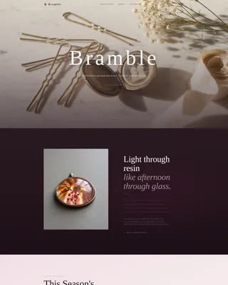 Charming Cottage Core Landing Page Template