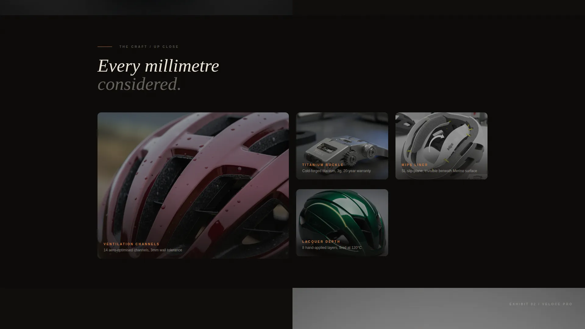 Cycling Helmet Landing Page Template - Neo-Retro Immersive